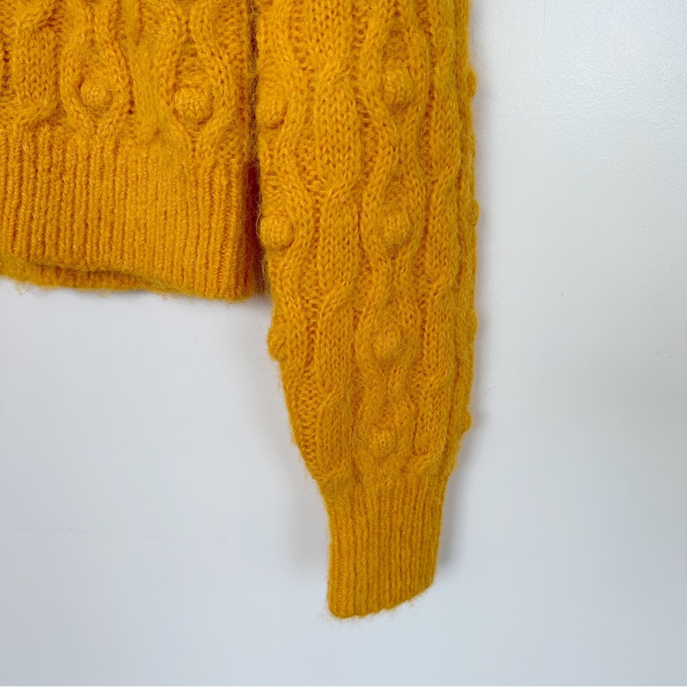 & Other Stories • Stockholm Atelier Yellow Cable Knit Sweater - Picture 6 of 10